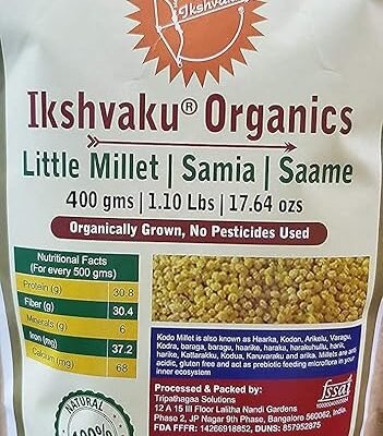 Ikshvaku Organics Little Millet | Samia | Saame