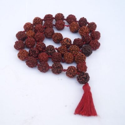 Rudraksha Japa Mala | Authentic Indian 108 Beads | Hand-picked | Rosary for chanting